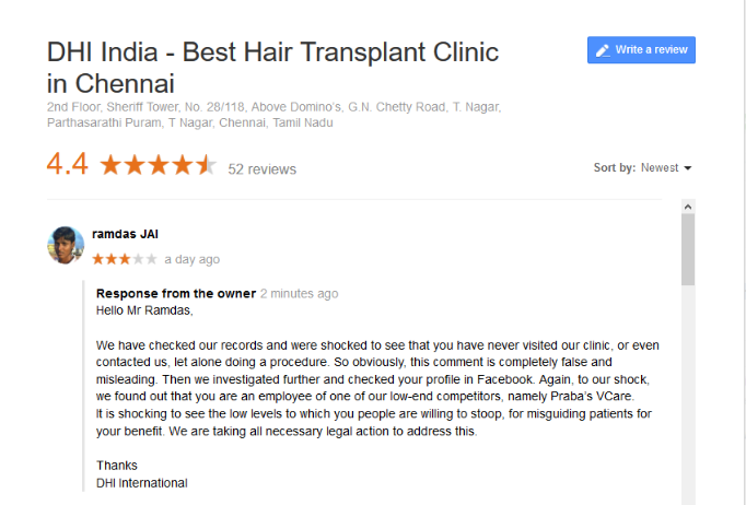 PRABAS VCARE HEALTH CLINIC hair transplant reviews & feedback