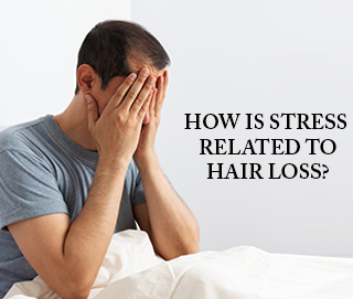 How is stress related to hair loss